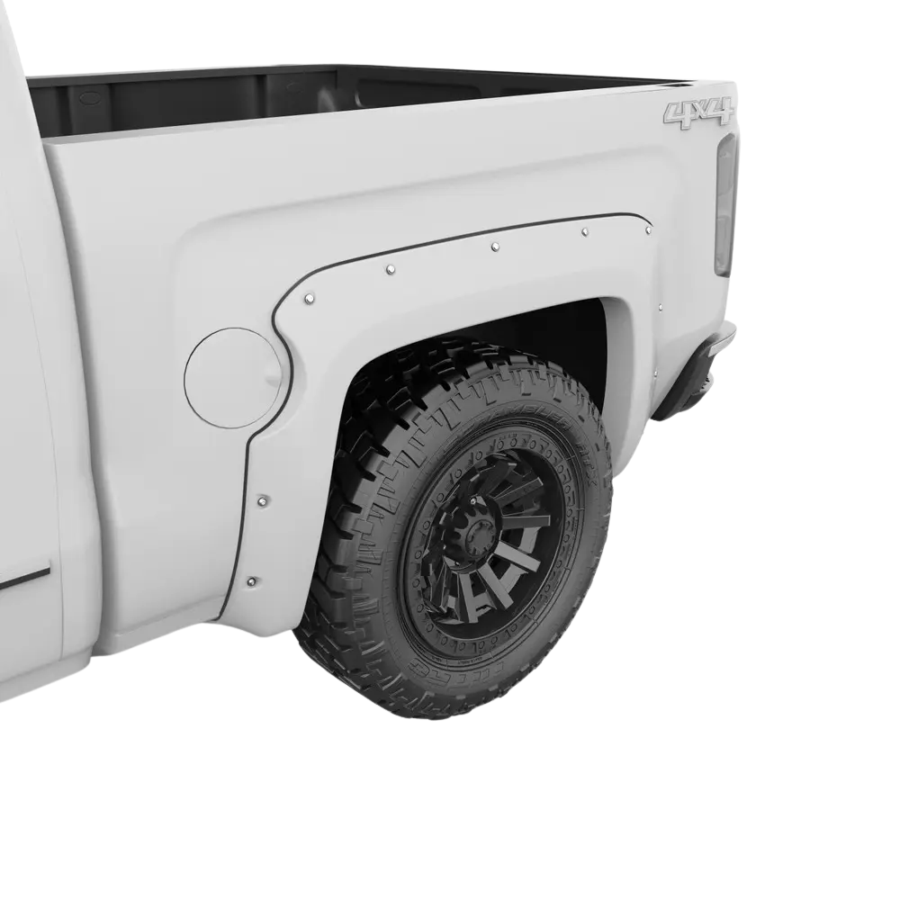 EGR Bolt-On Look Fender Flare Painted White - Image 4